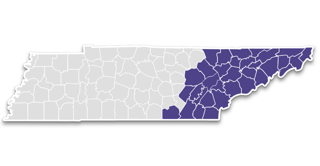 CCAHT service region purple